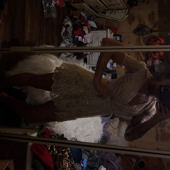 Sparkle cream dress - Picture 3 of 4